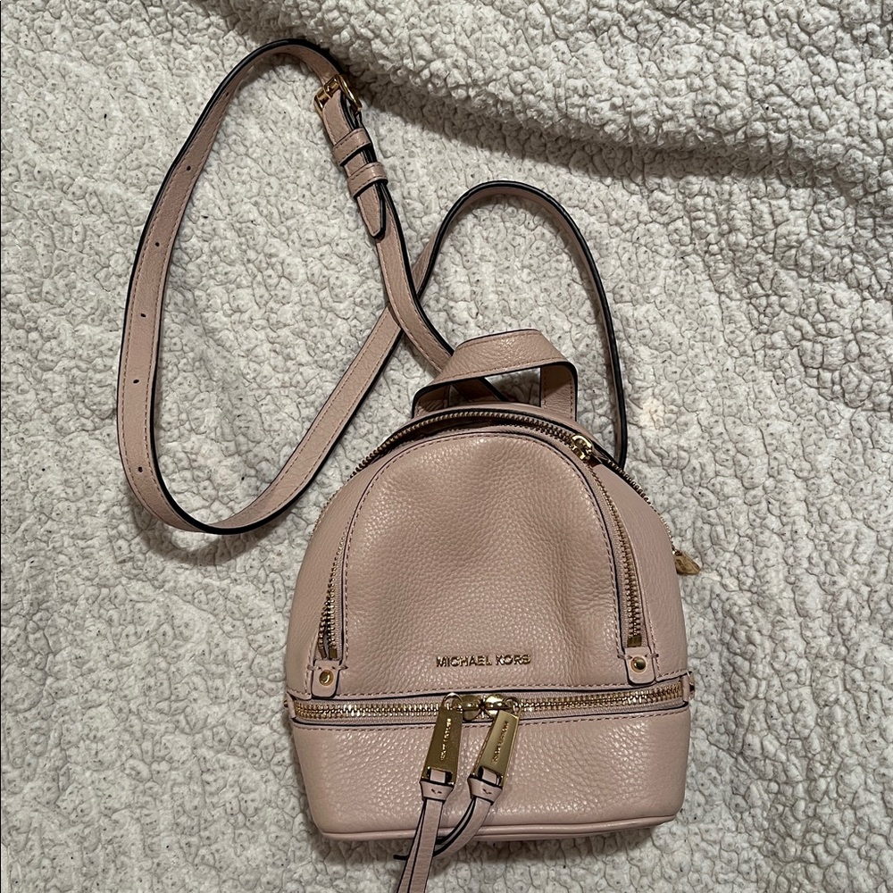 Michael Kors Blush Leather Mini Backpack